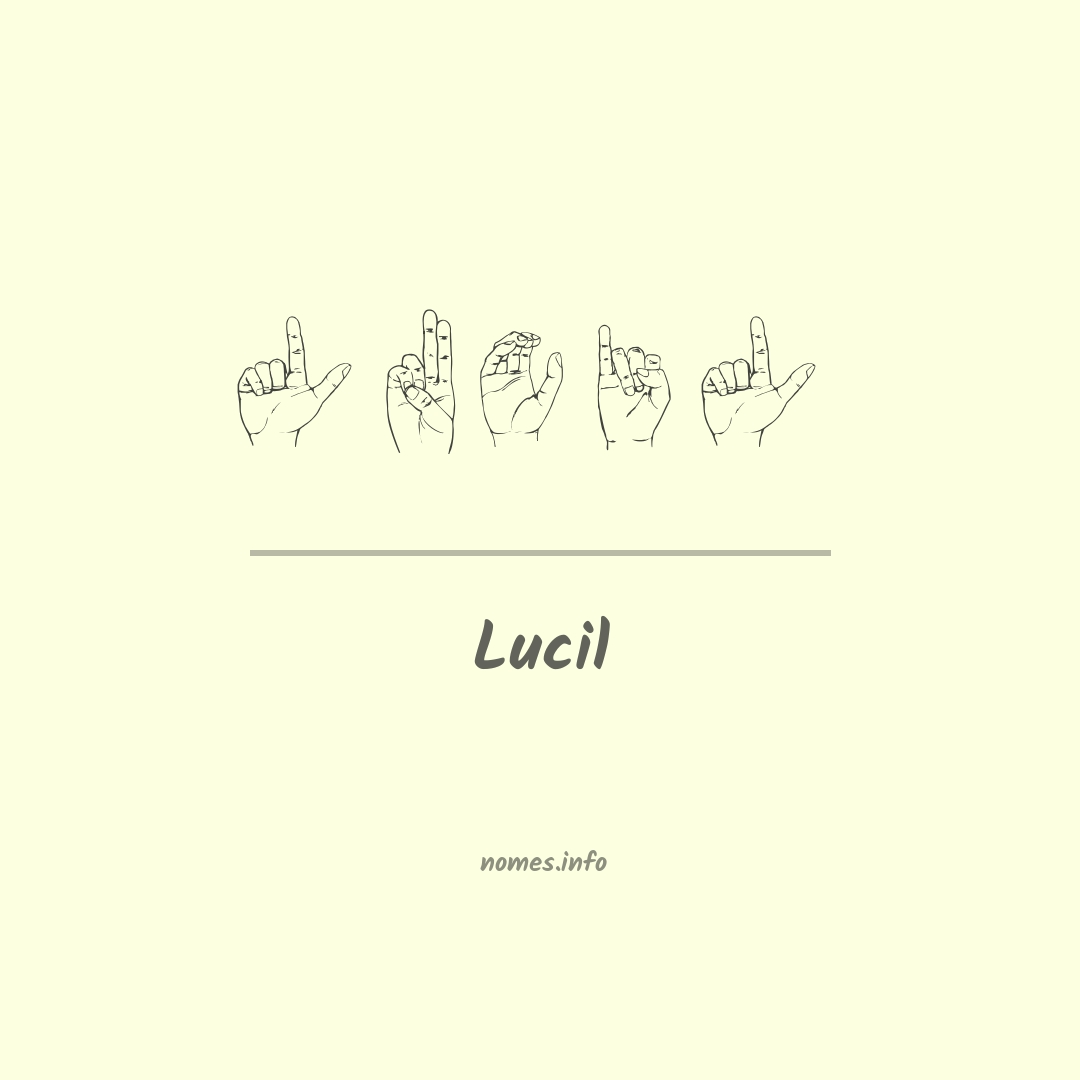 Lucil em Libras