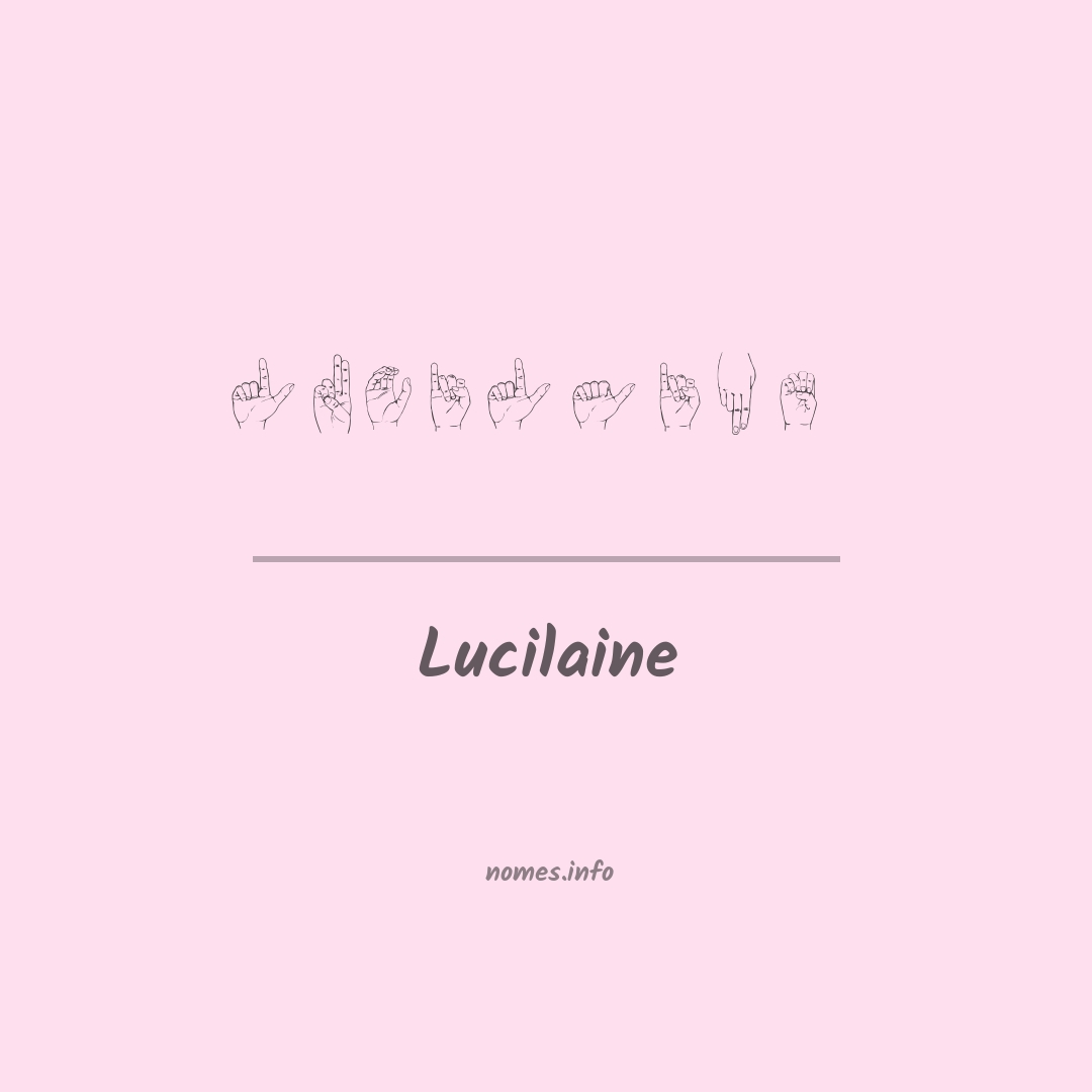 Lucilaine em Libras