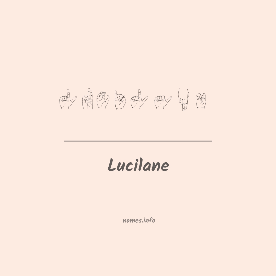 Lucilane em Libras