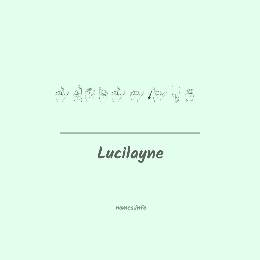 Lucilayne em Libras
