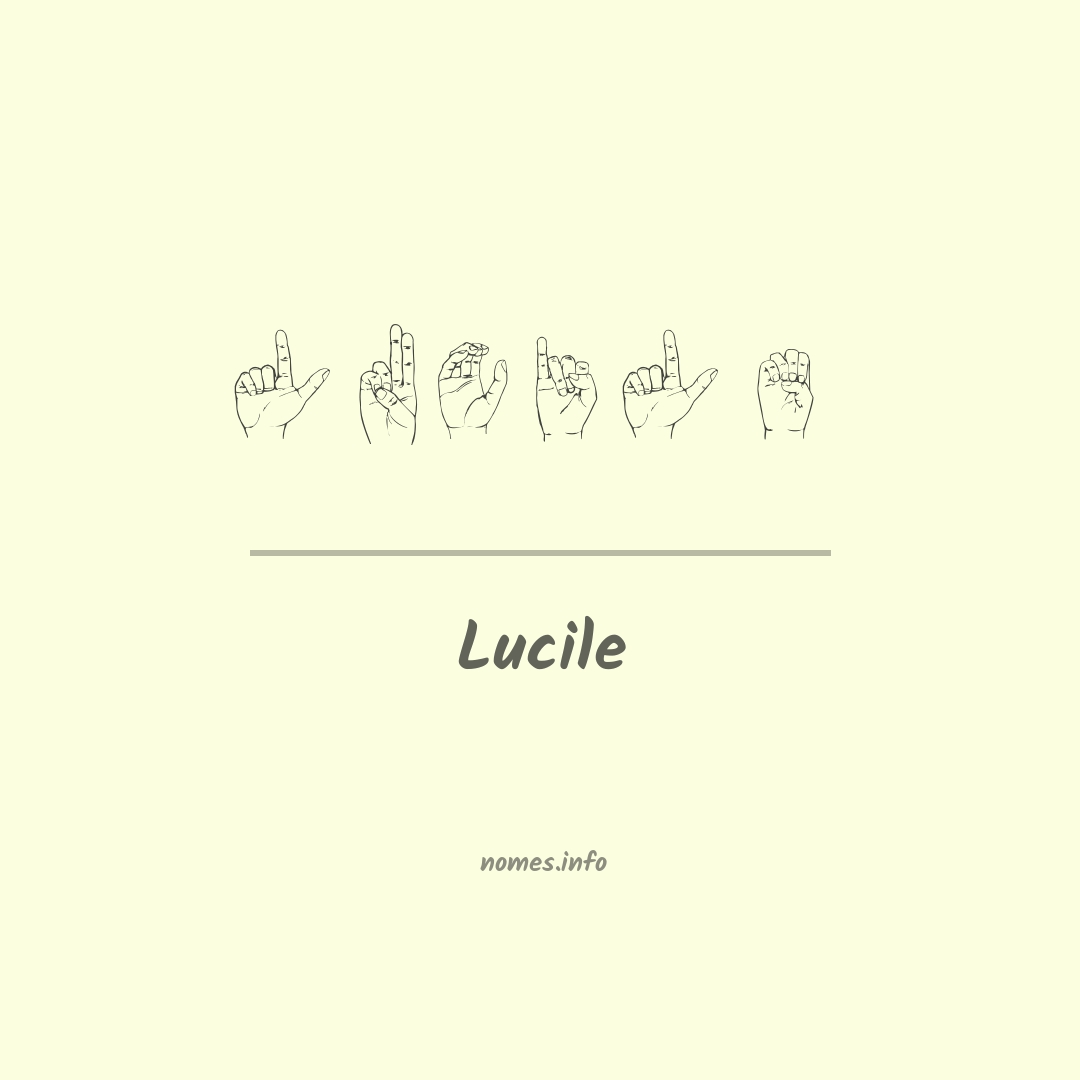 Lucile em Libras