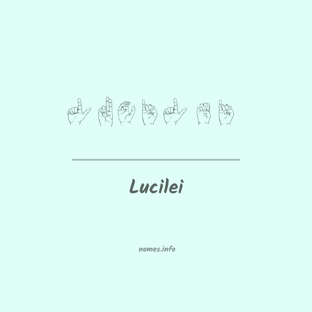 Lucilei em Libras