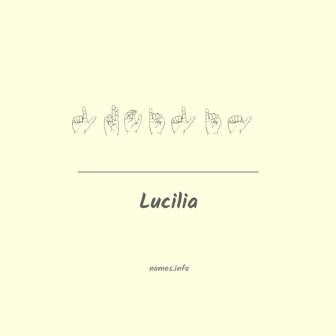 Lucilia em Libras