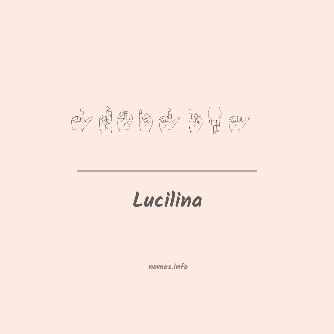 Lucilina em Libras
