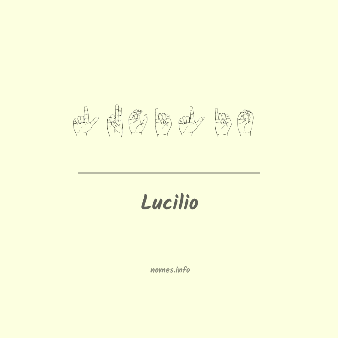 Lucilio em Libras