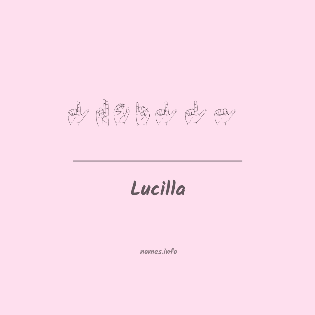 Lucilla em Libras