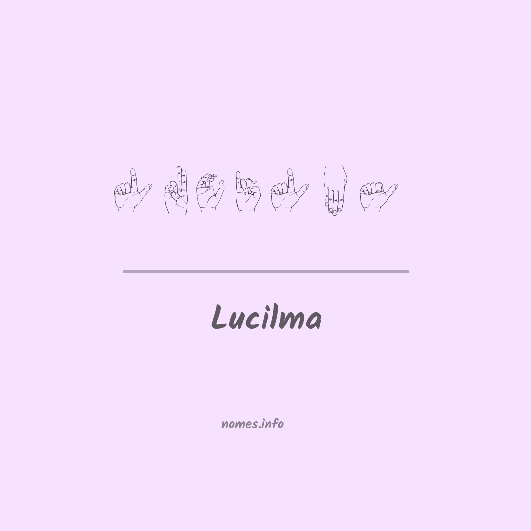 Lucilma em Libras