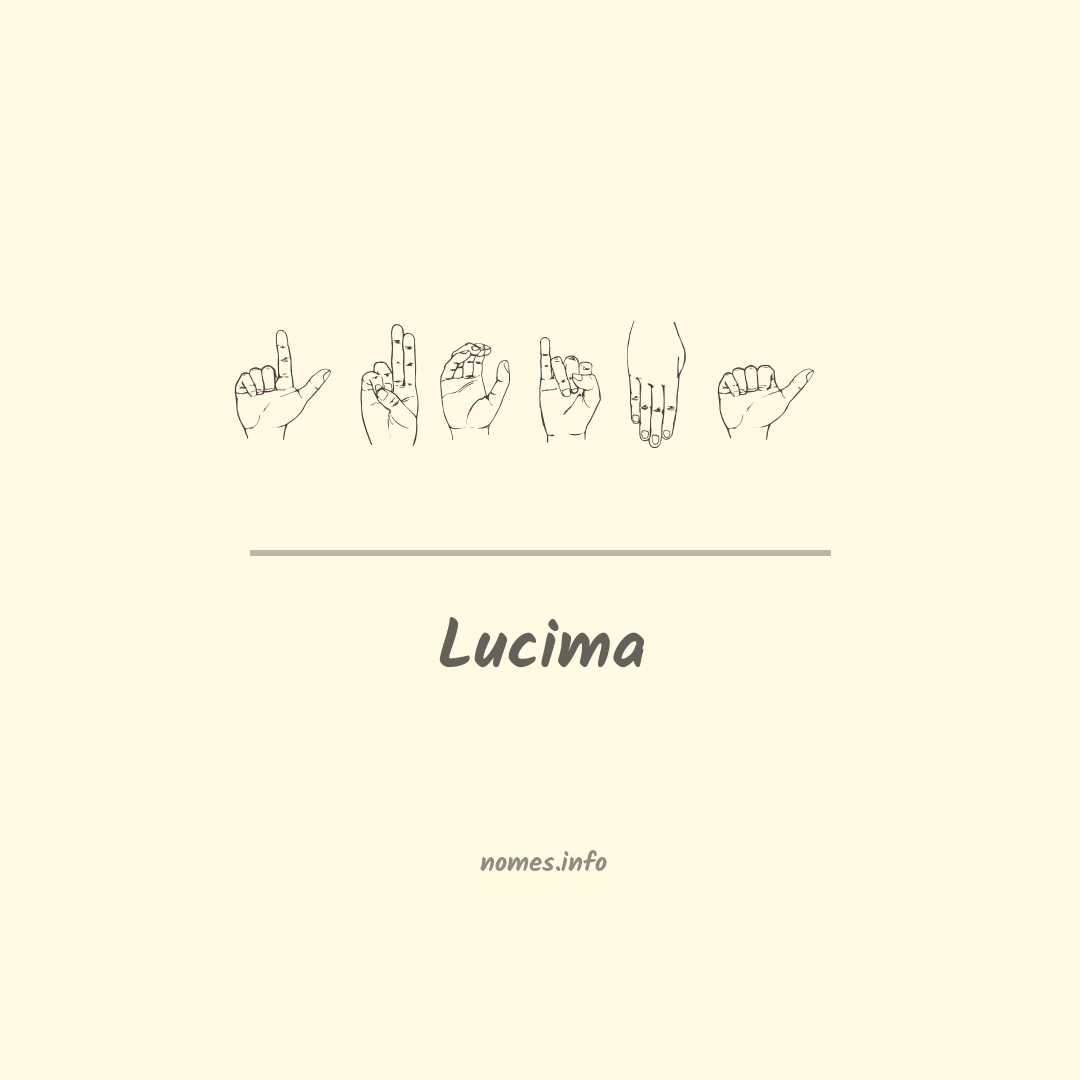 Lucima em Libras