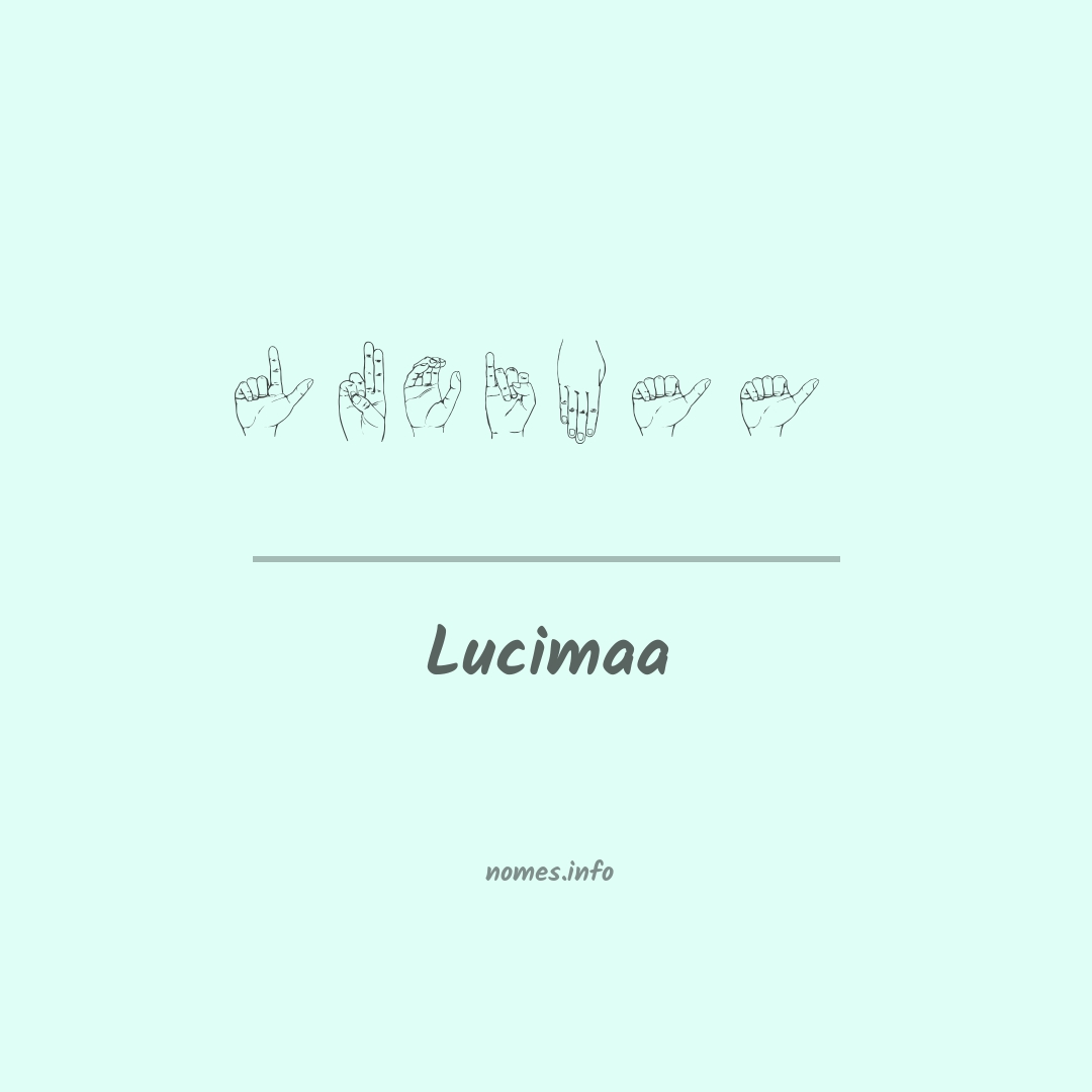Lucimaa em Libras