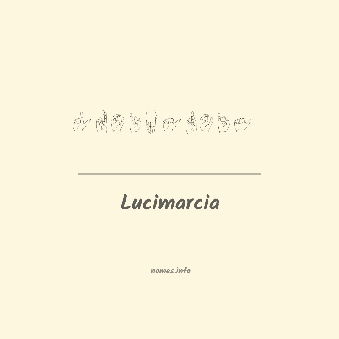 Lucimarcia em Libras