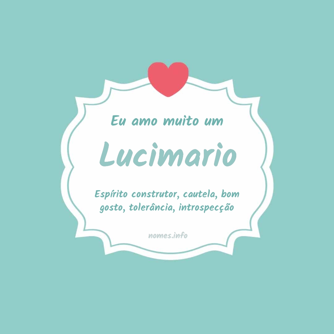 Eu amo muito Lucimario