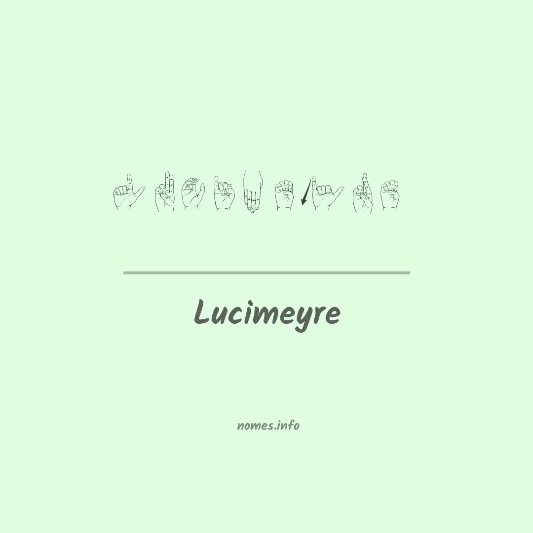 Lucimeyre em Libras