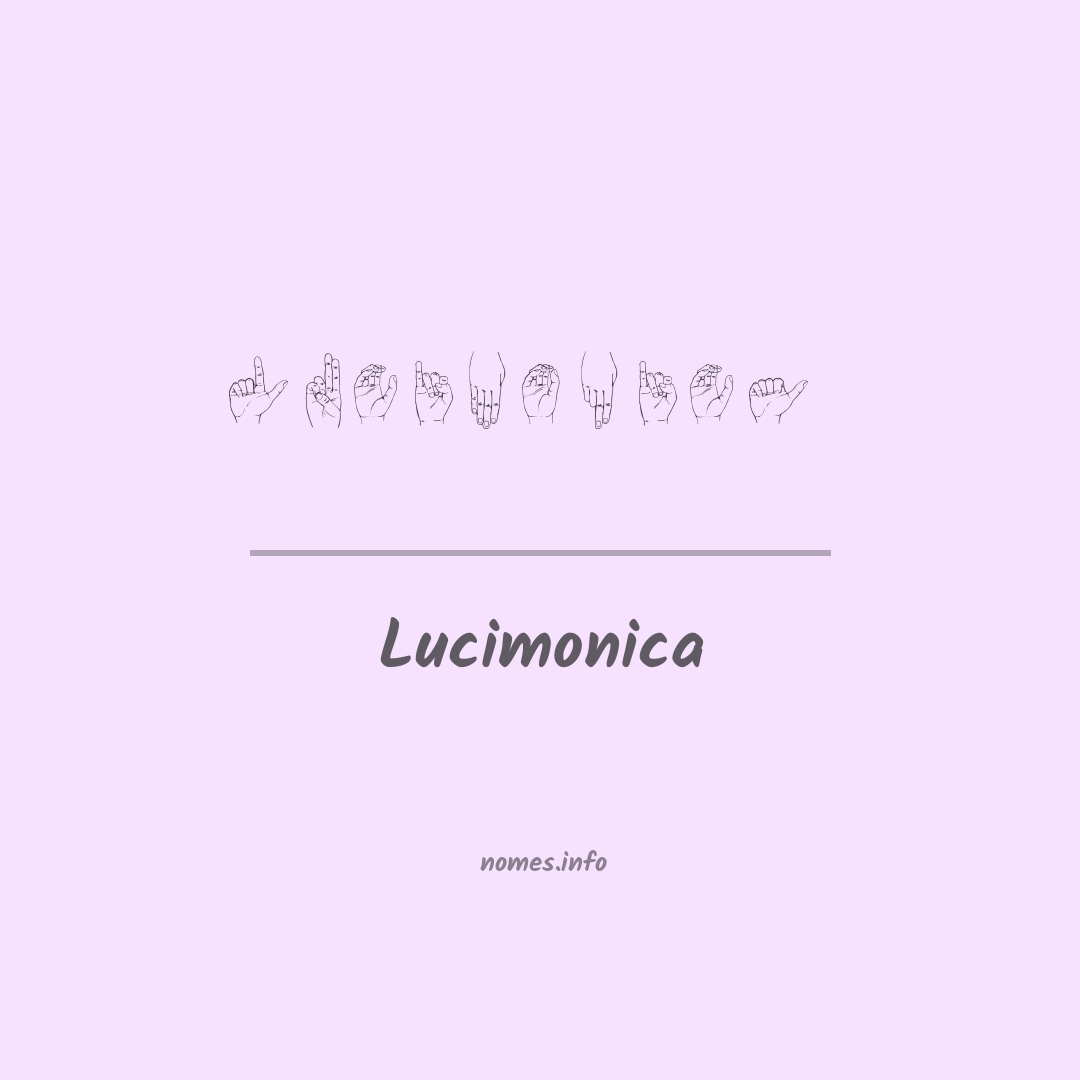 Lucimonica em Libras