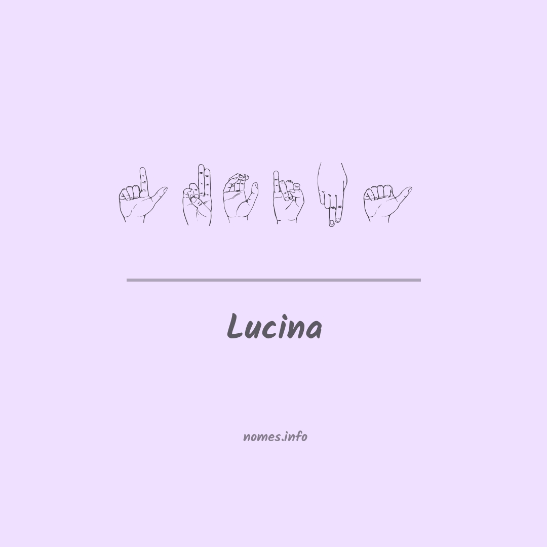 Lucina em Libras