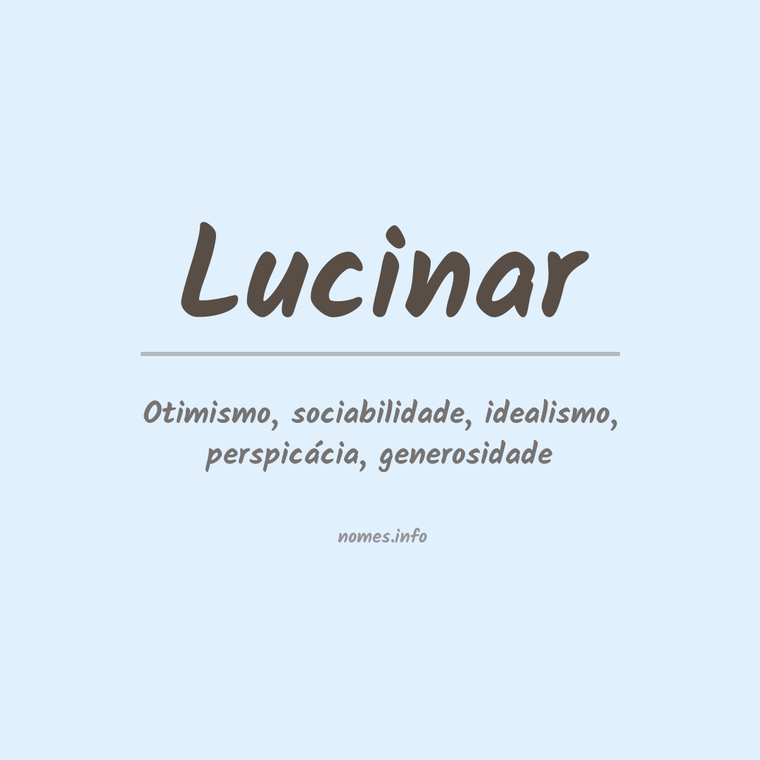 Significado do nome Lucinar