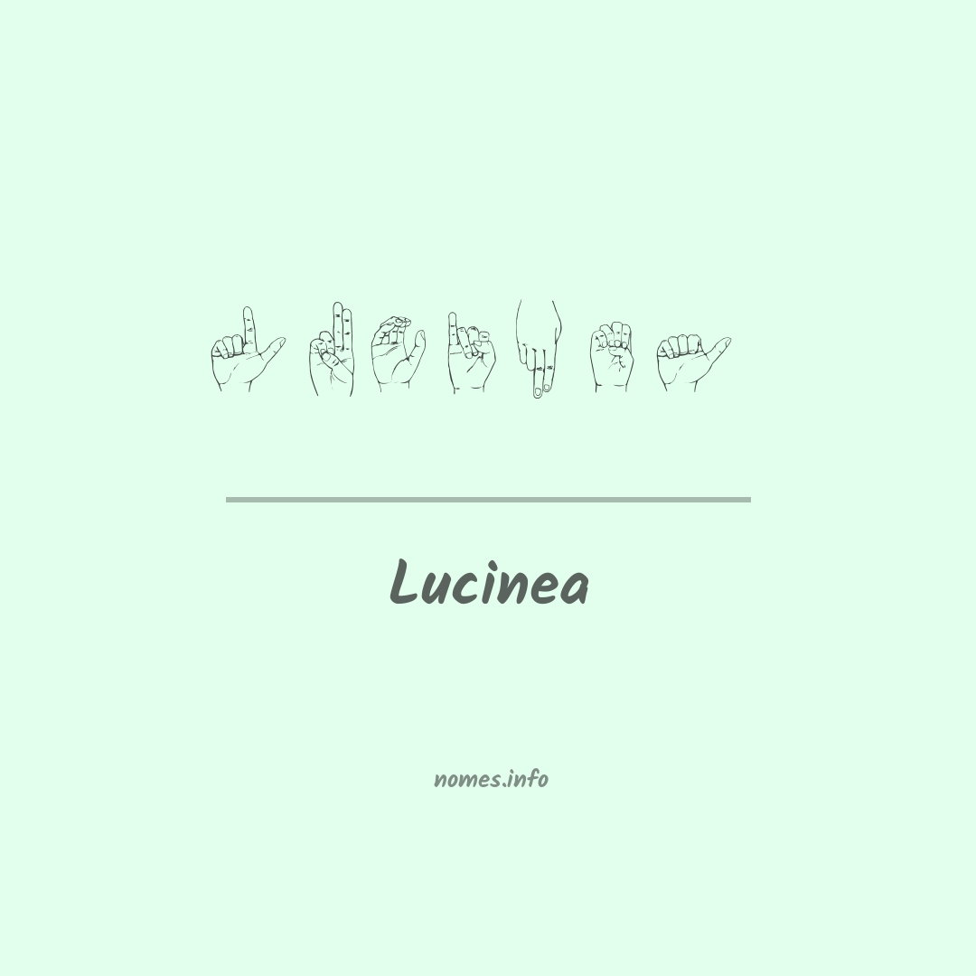 Lucinea em Libras