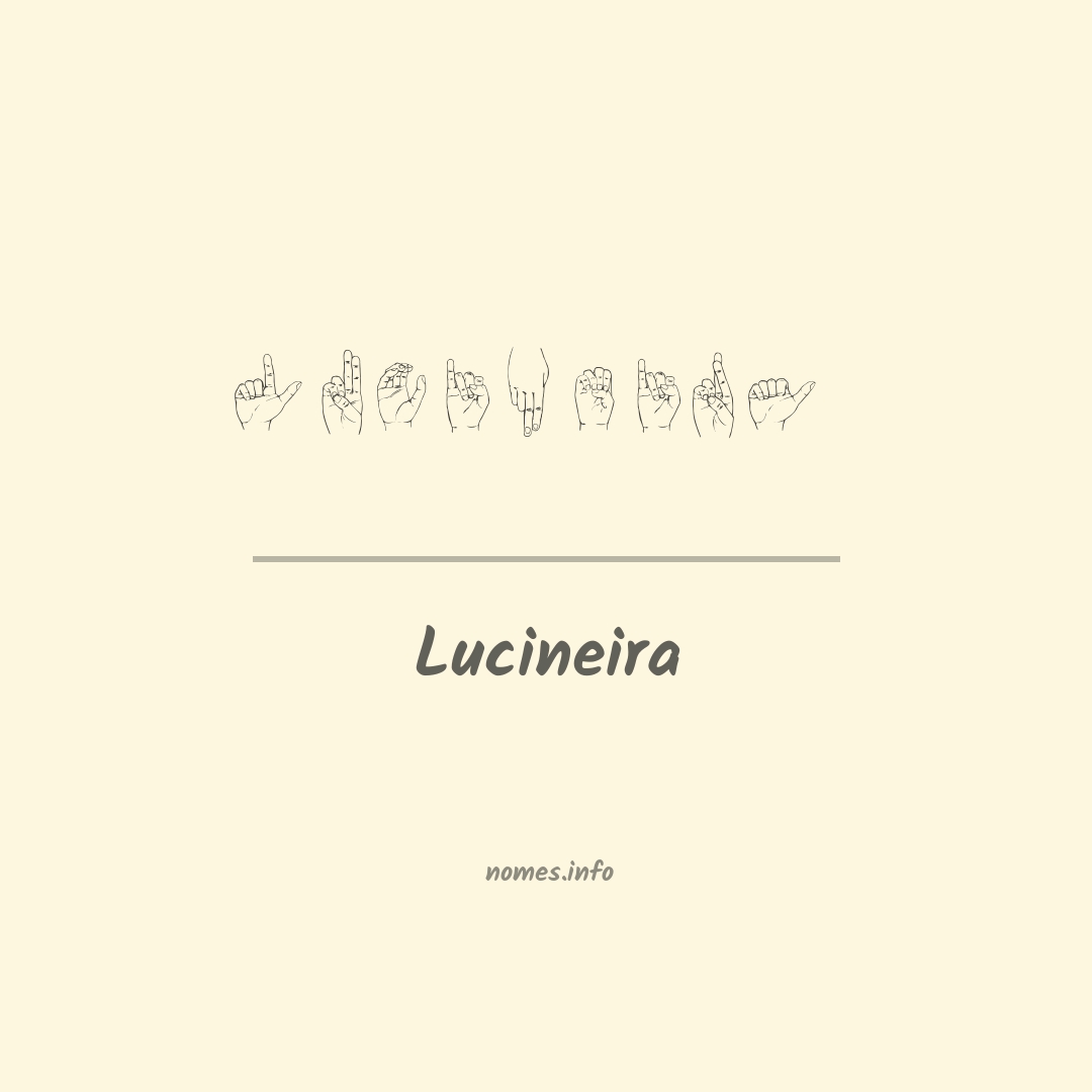 Lucineira em Libras