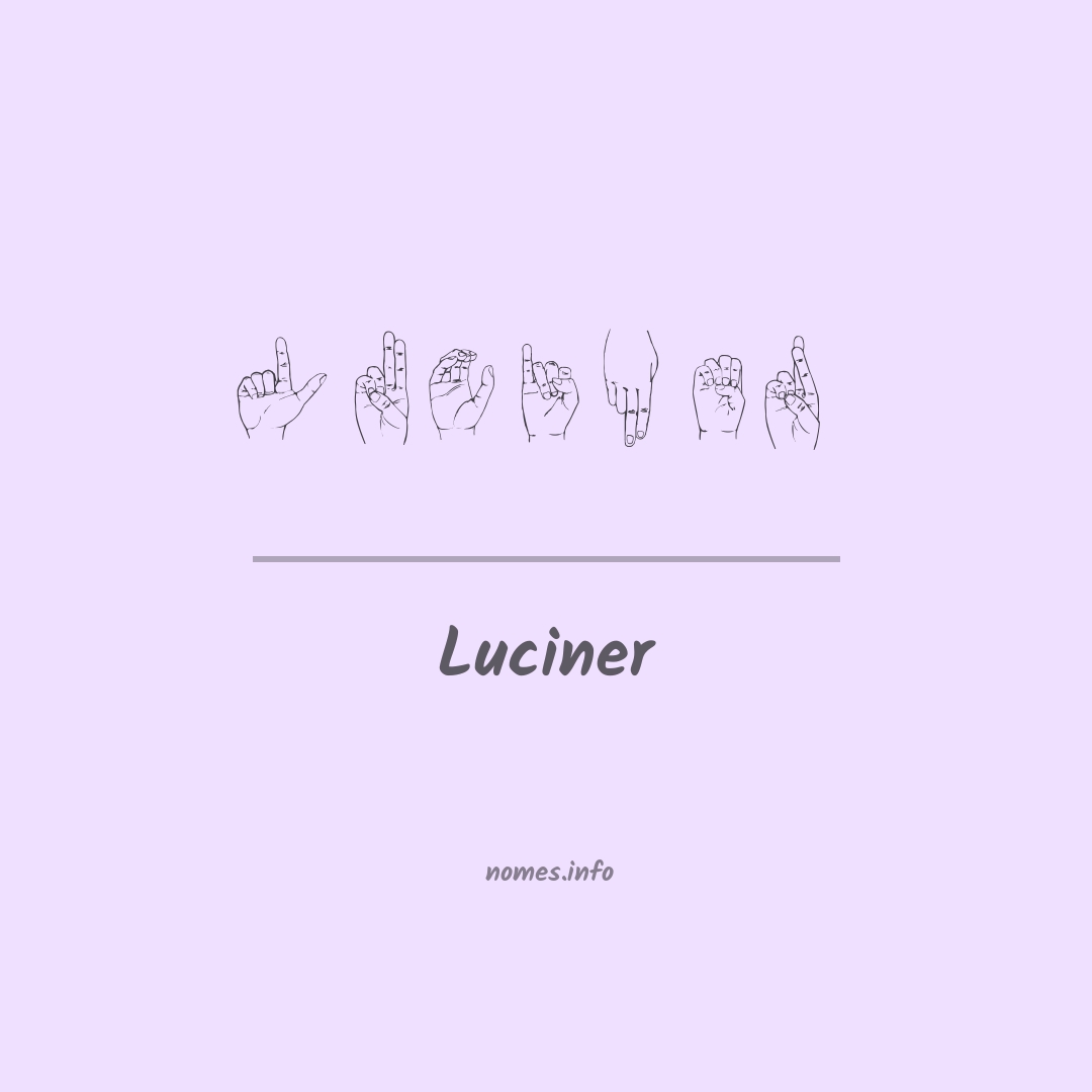 Luciner em Libras