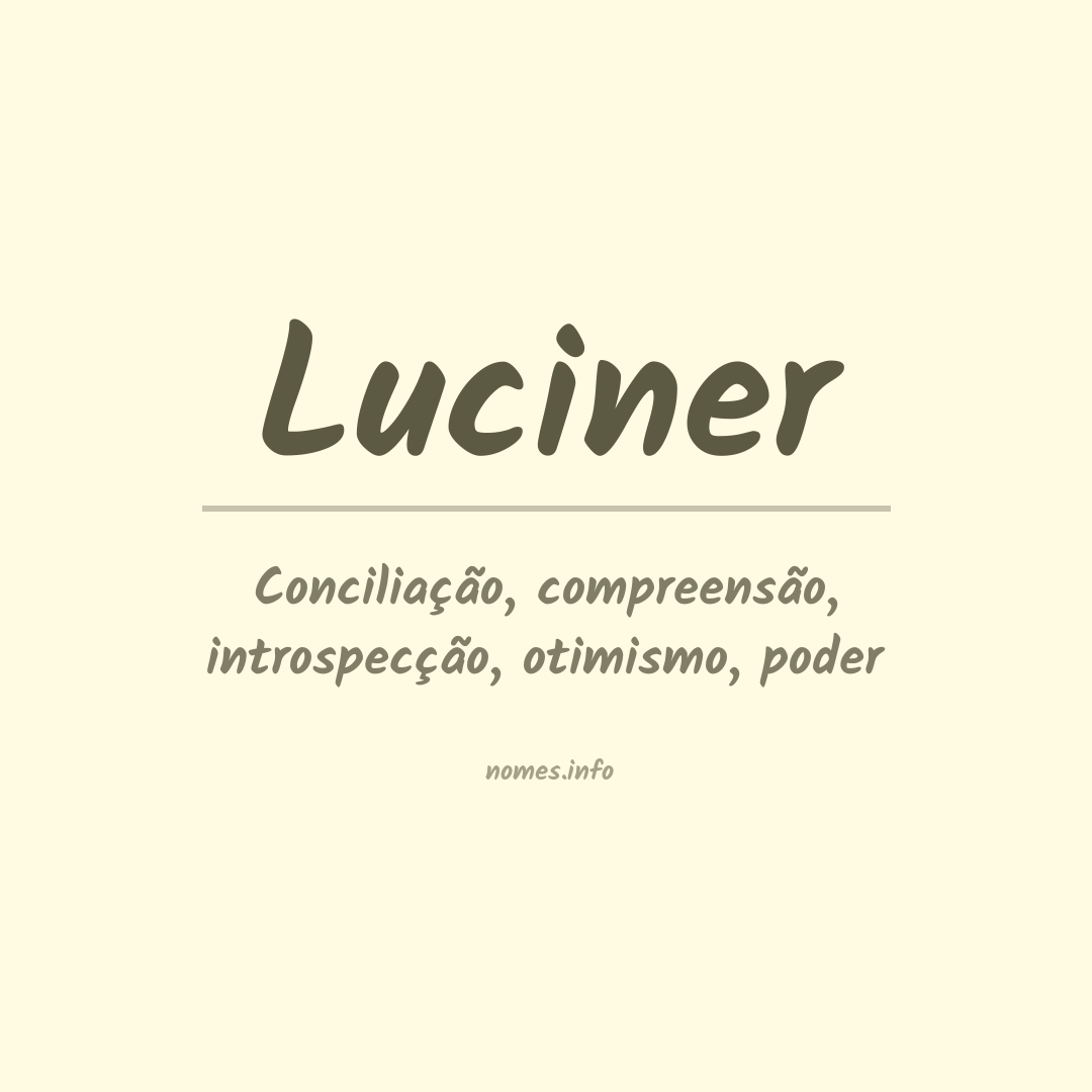 Significado do nome Luciner