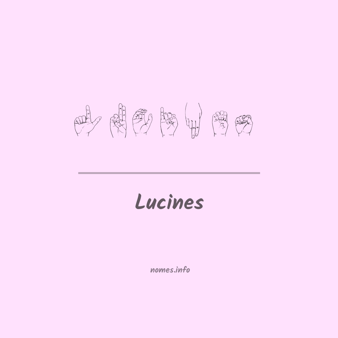 Lucines em Libras