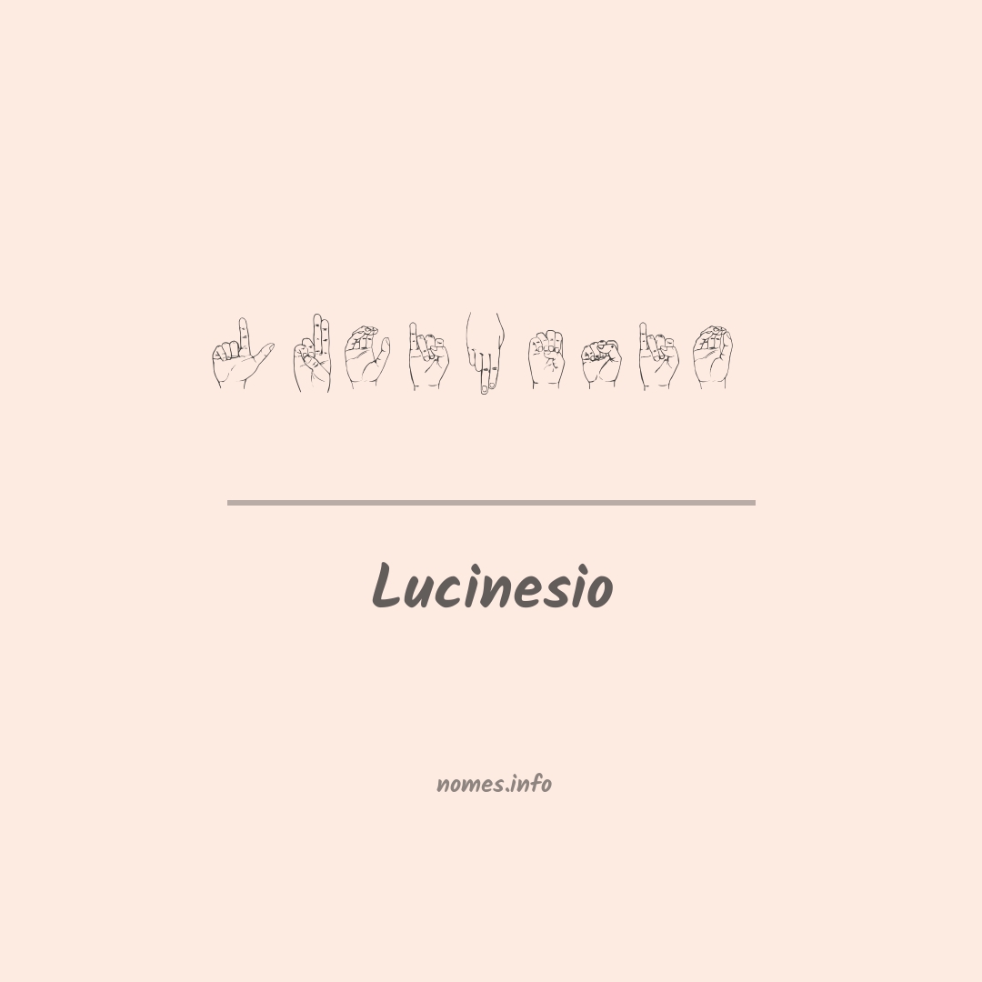 Lucinesio em Libras