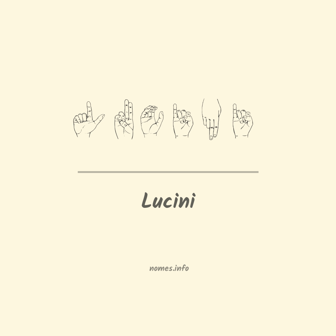 Lucini em Libras