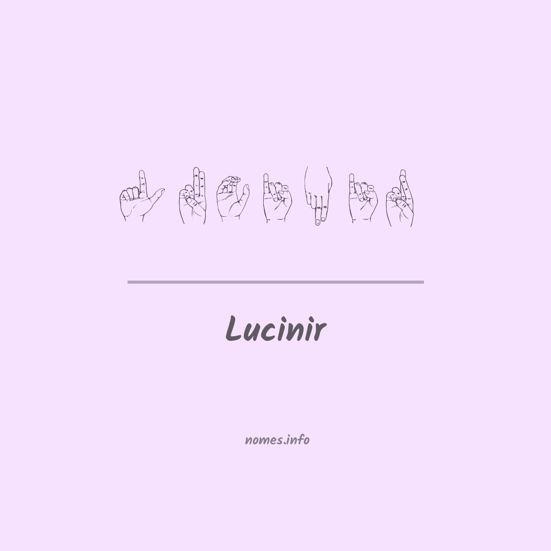 Lucinir em Libras