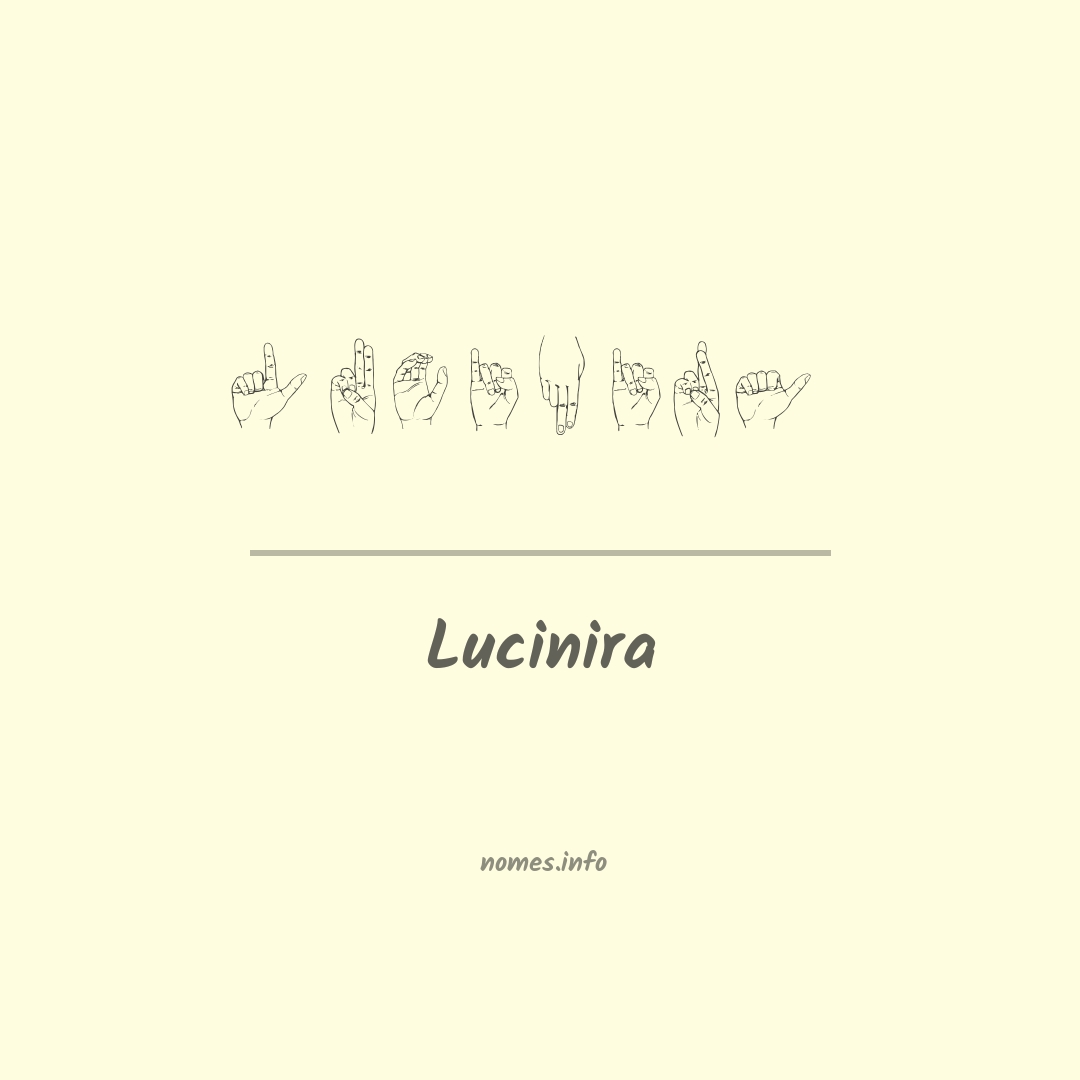 Lucinira em Libras