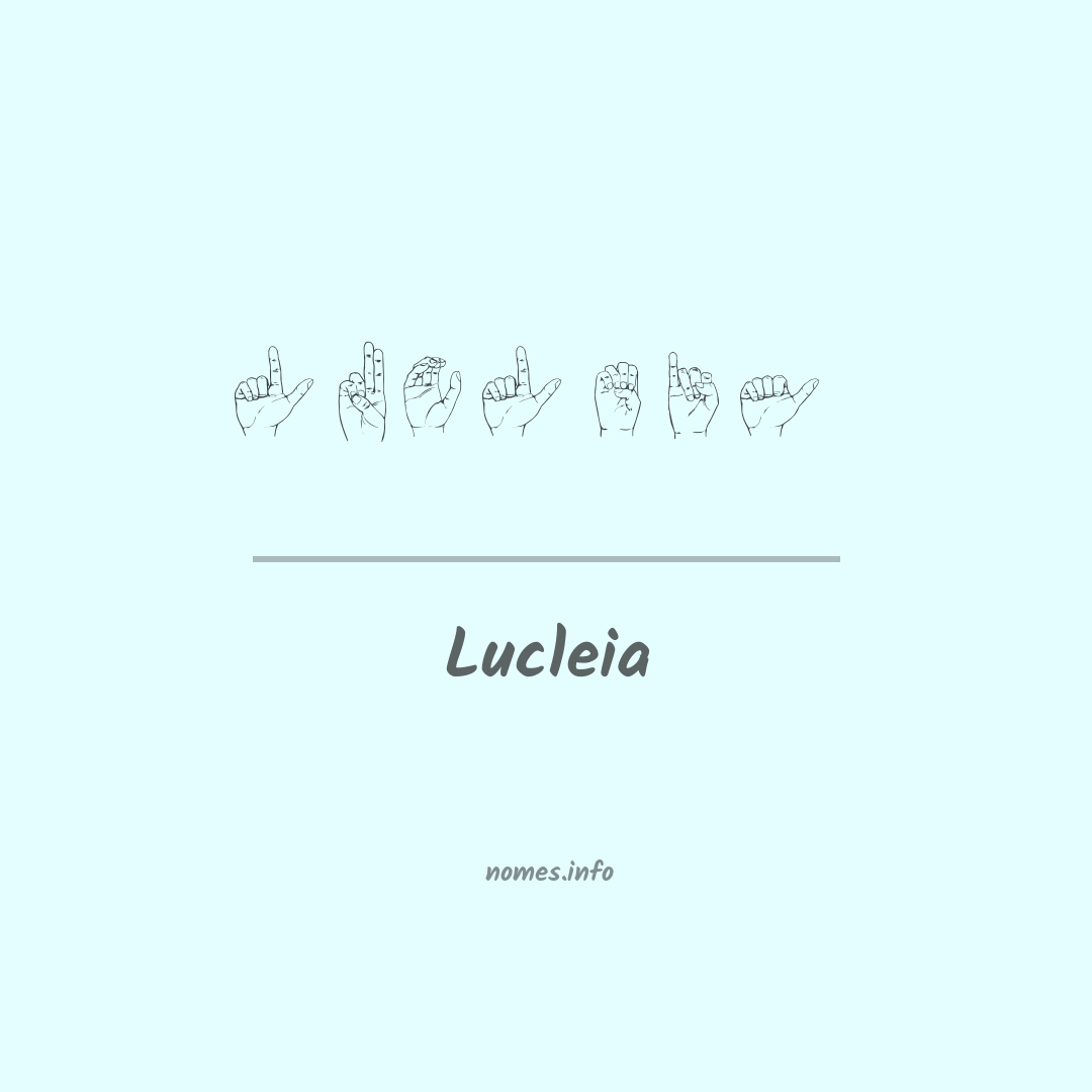 Lucleia em Libras
