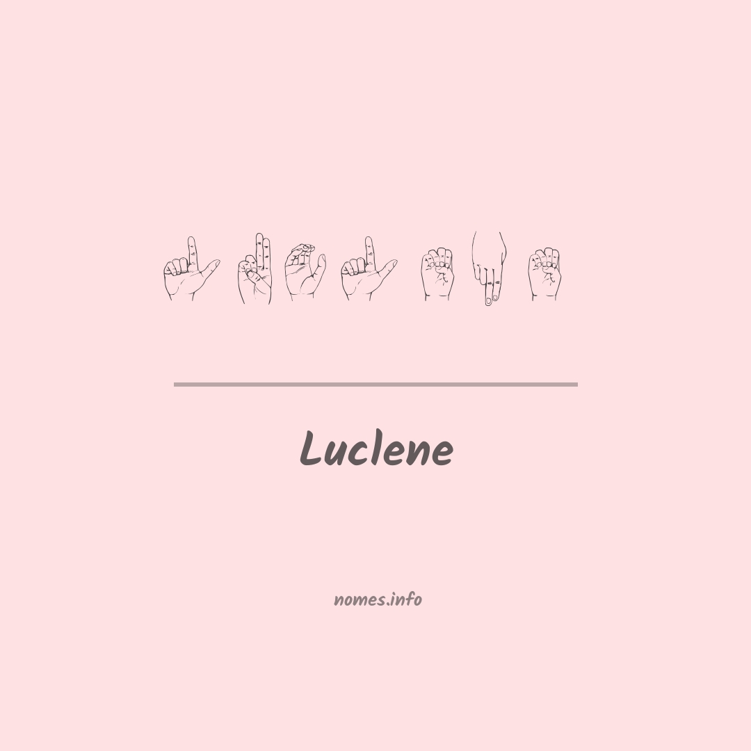 Luclene em Libras