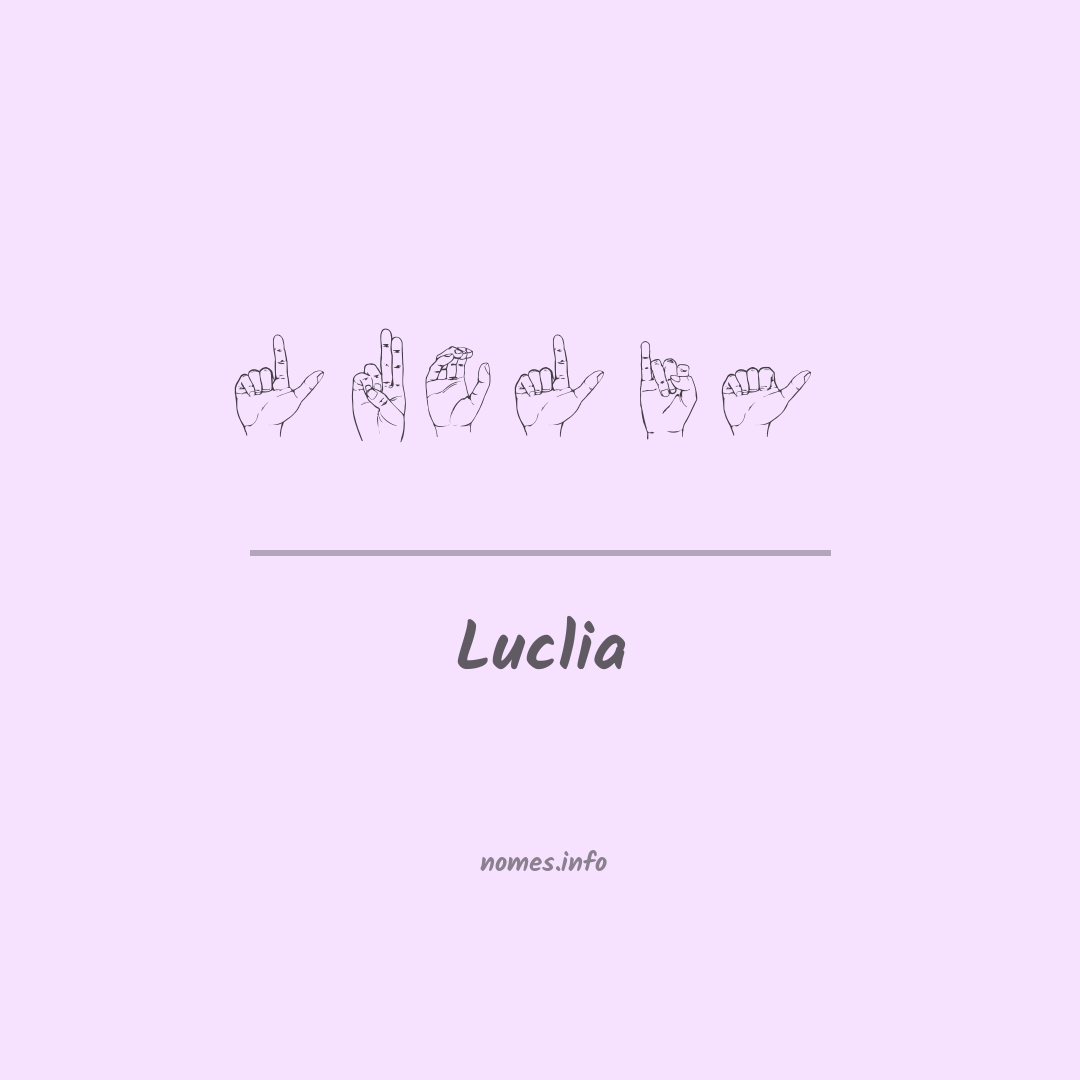 Luclia em Libras