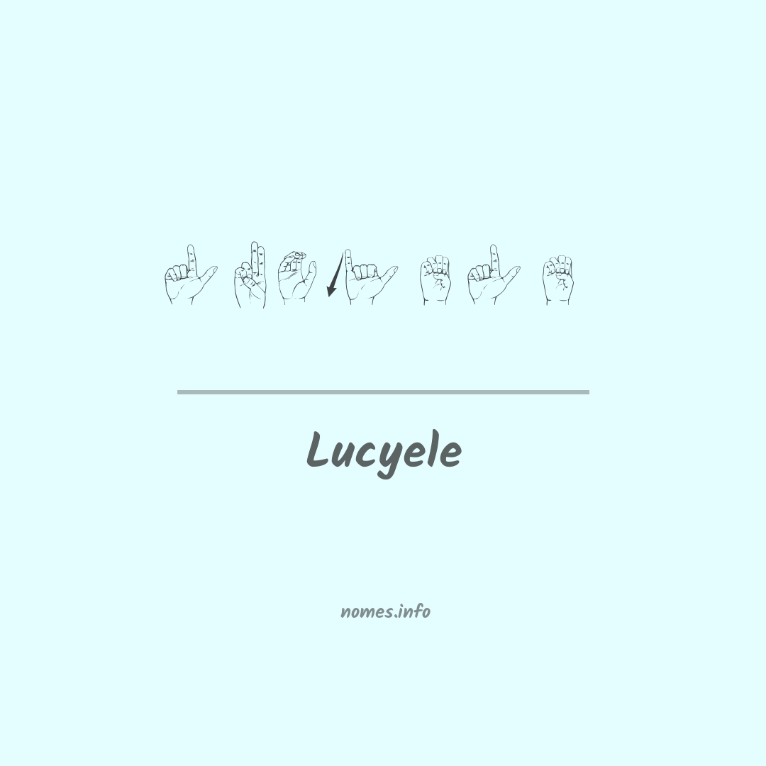 Lucyele em Libras