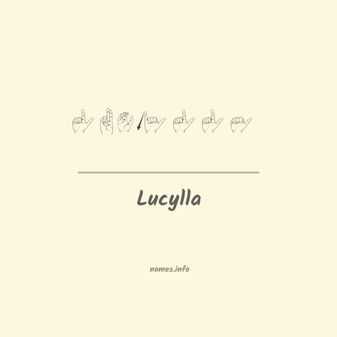 Lucylla em Libras