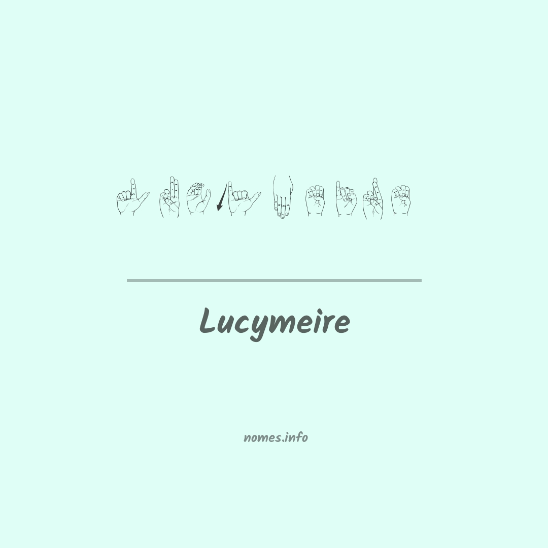 Lucymeire em Libras