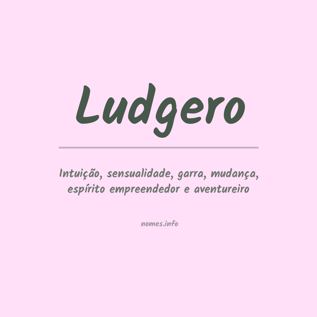Significado do nome Ludgero