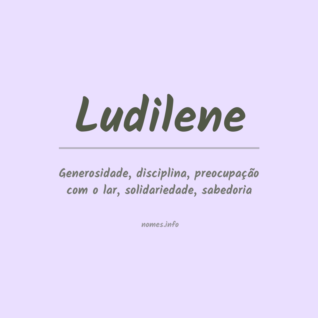 Significado do nome Ludilene