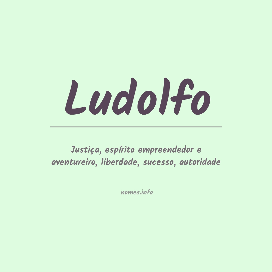 Significado do nome Ludolfo