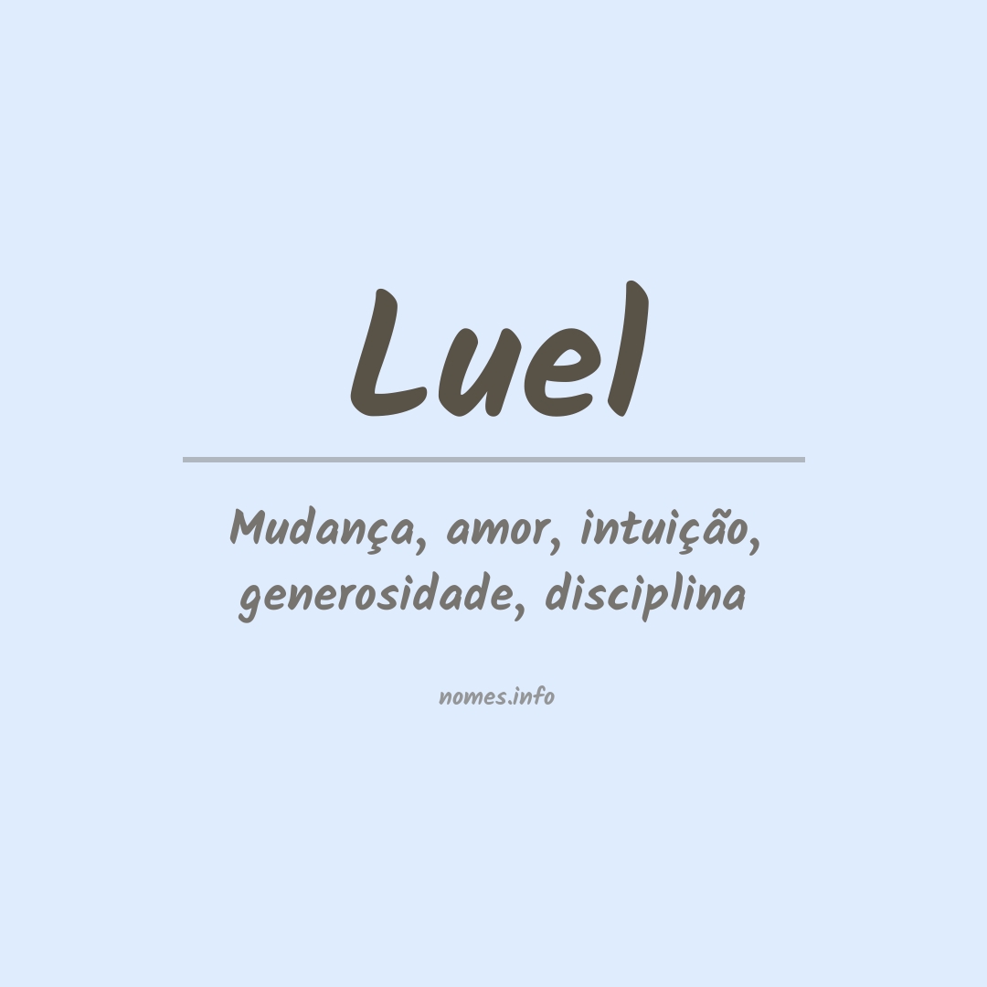 Significado do nome Luel