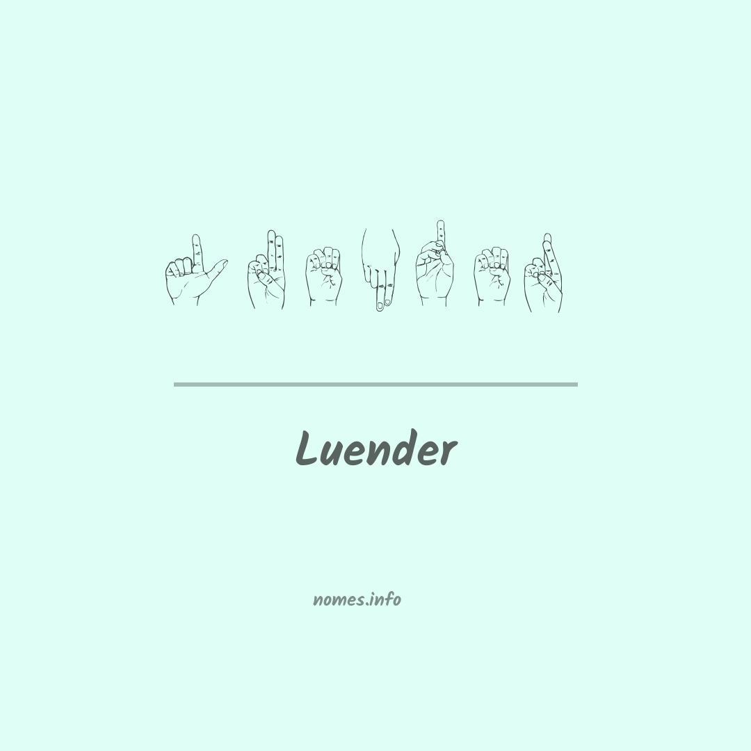 Luender em Libras