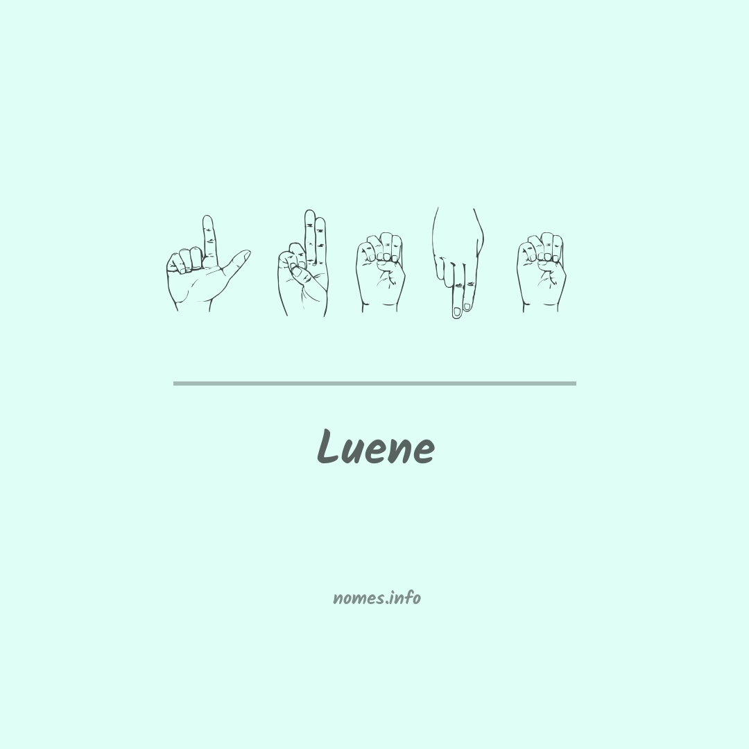 Luene em Libras