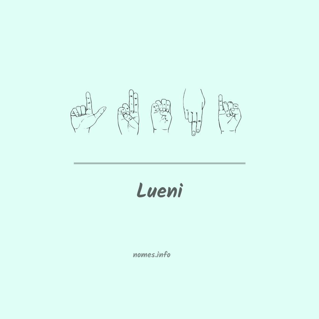 Lueni em Libras