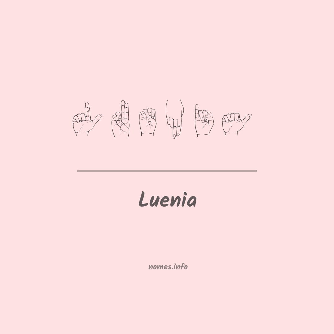 Luenia em Libras