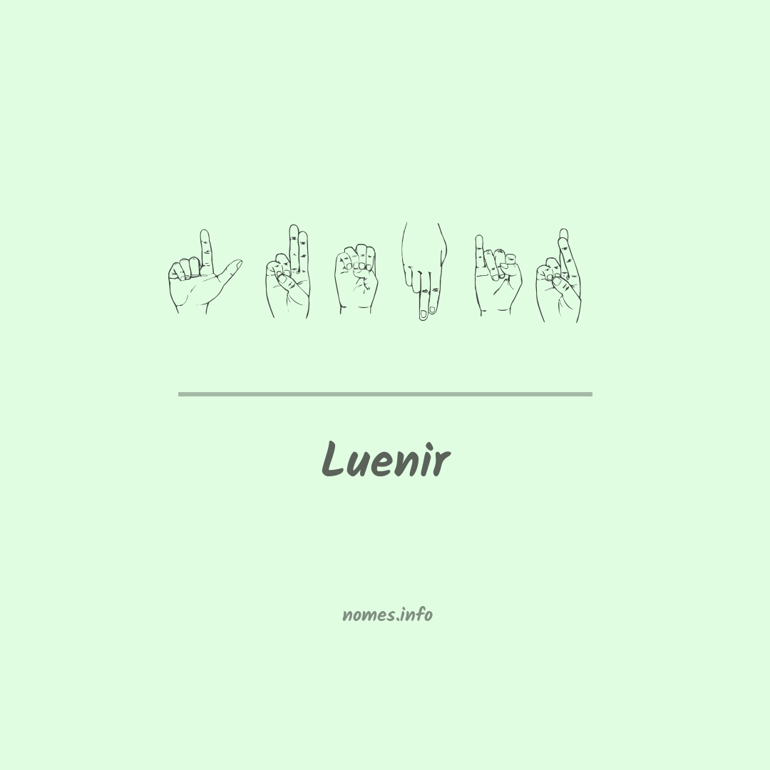 Luenir em Libras