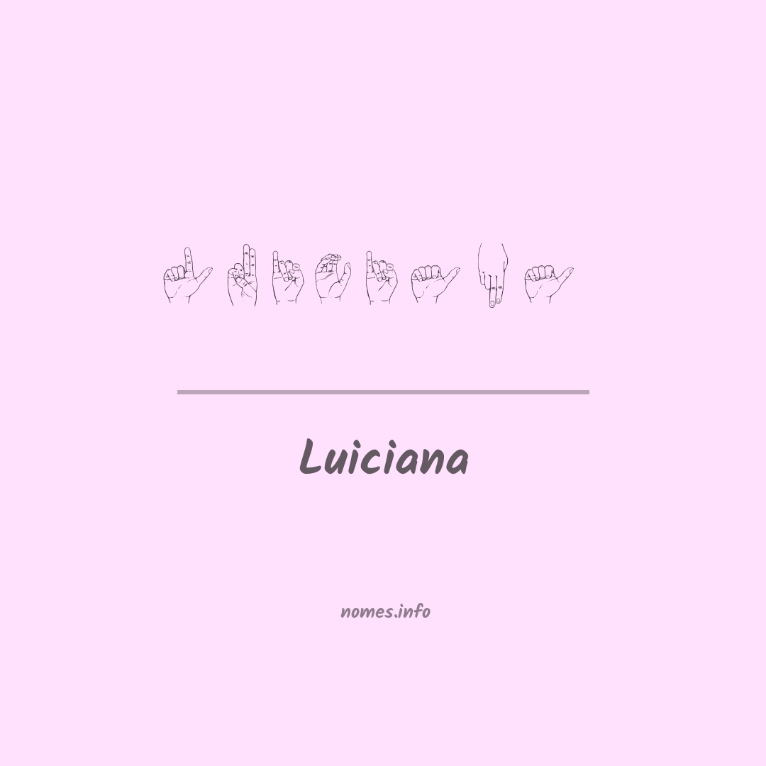 Luiciana em Libras