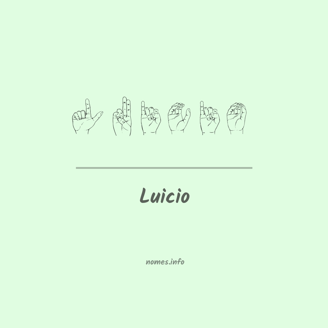 Luicio em Libras