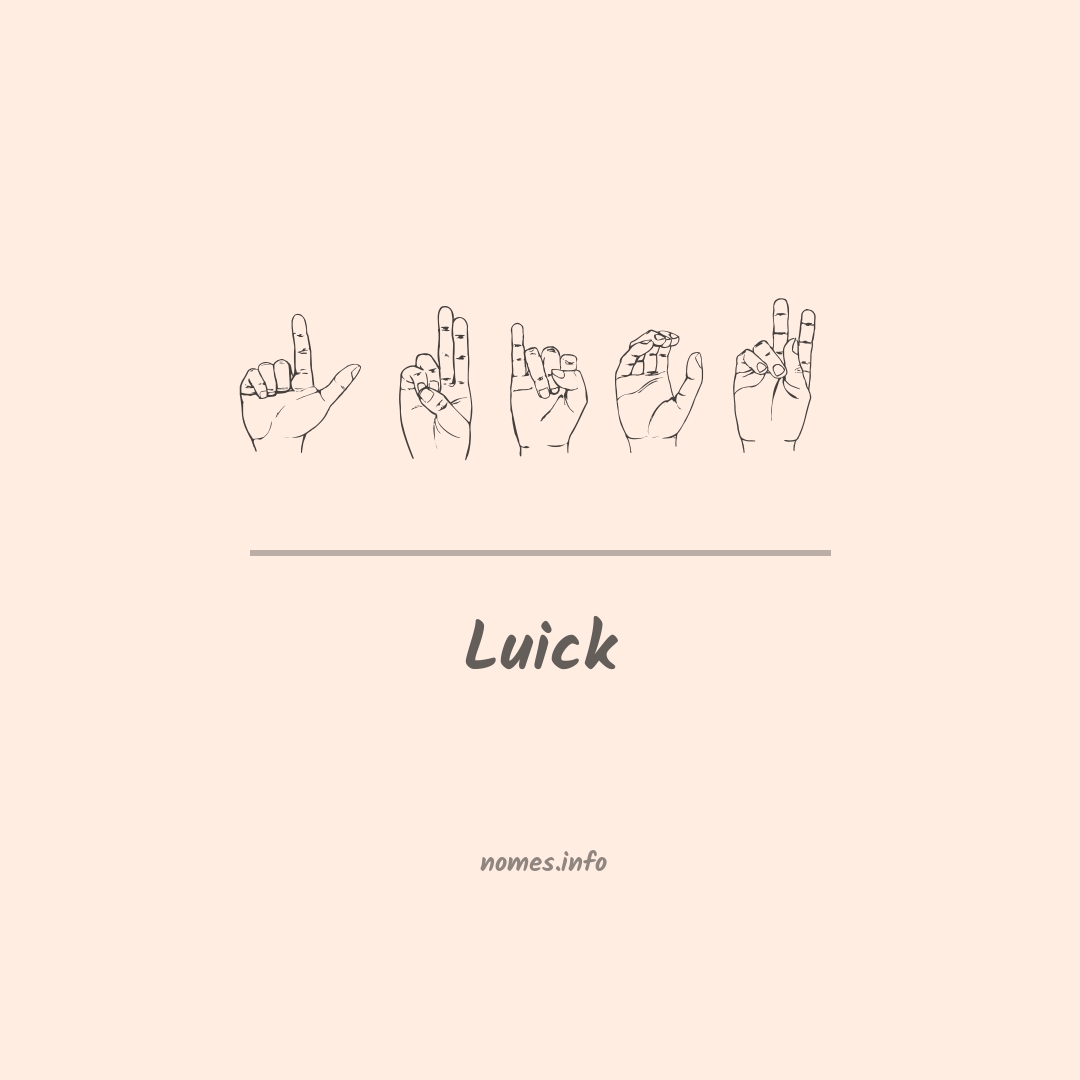 Luick em Libras