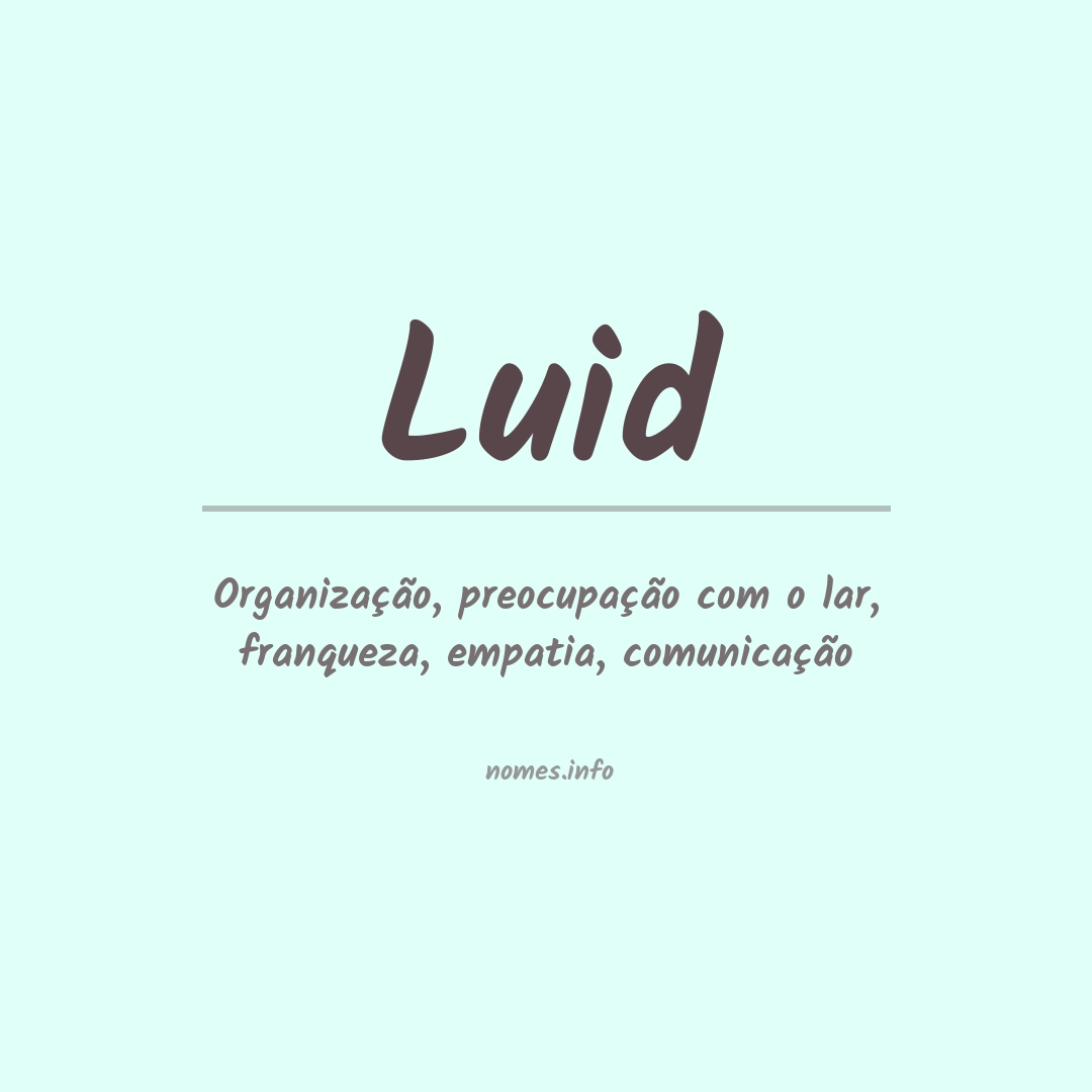 Significado do nome Luid