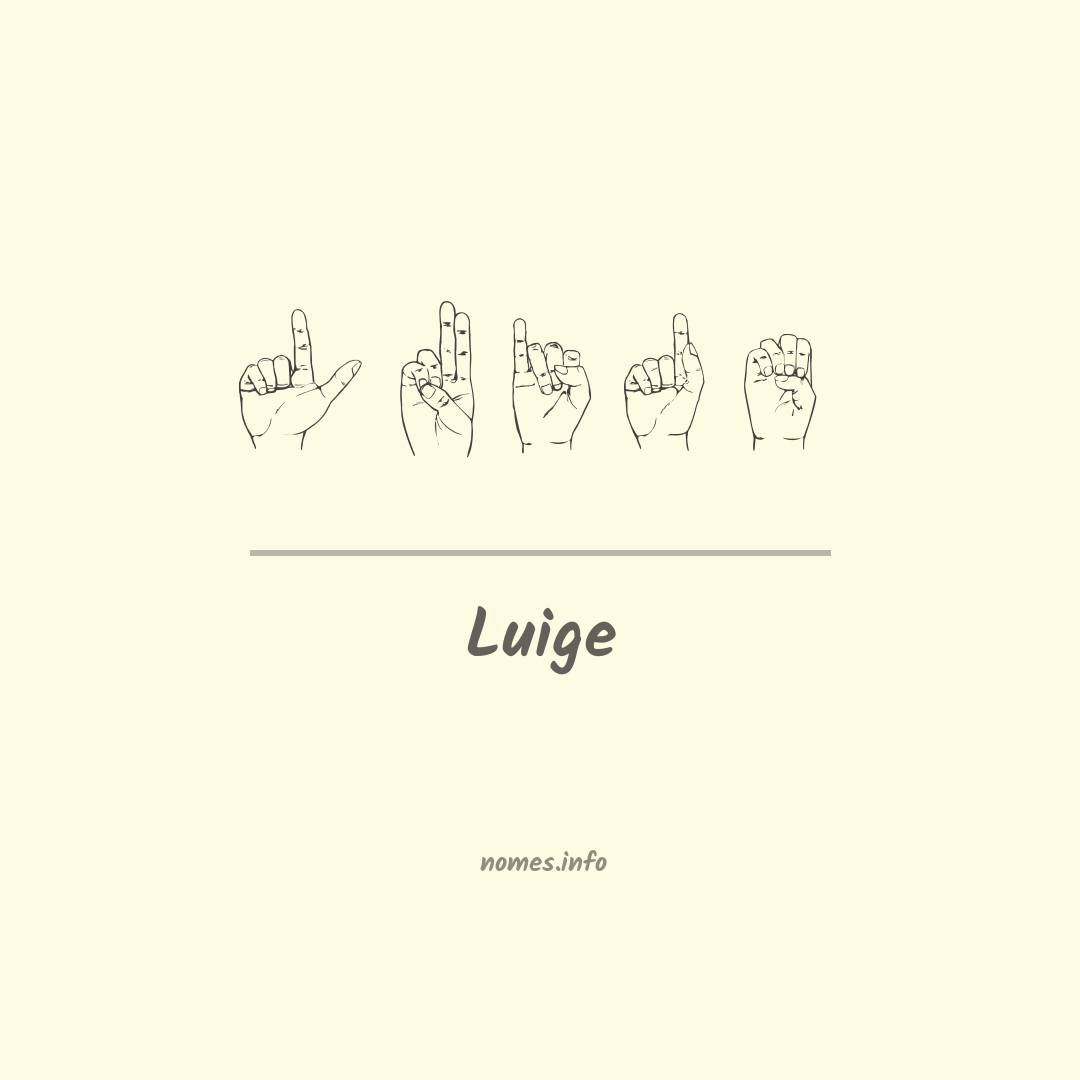 Luige em Libras