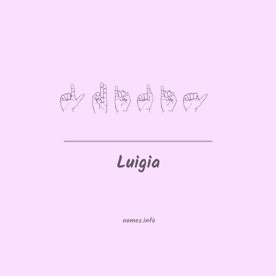 Luigia em Libras