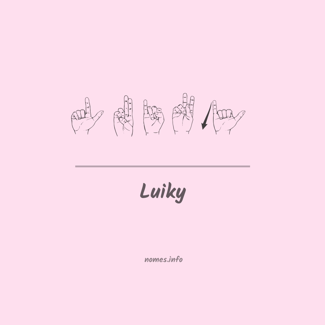 Luiky em Libras